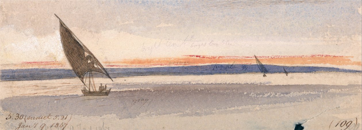 Zonsondergang door Edward Lear