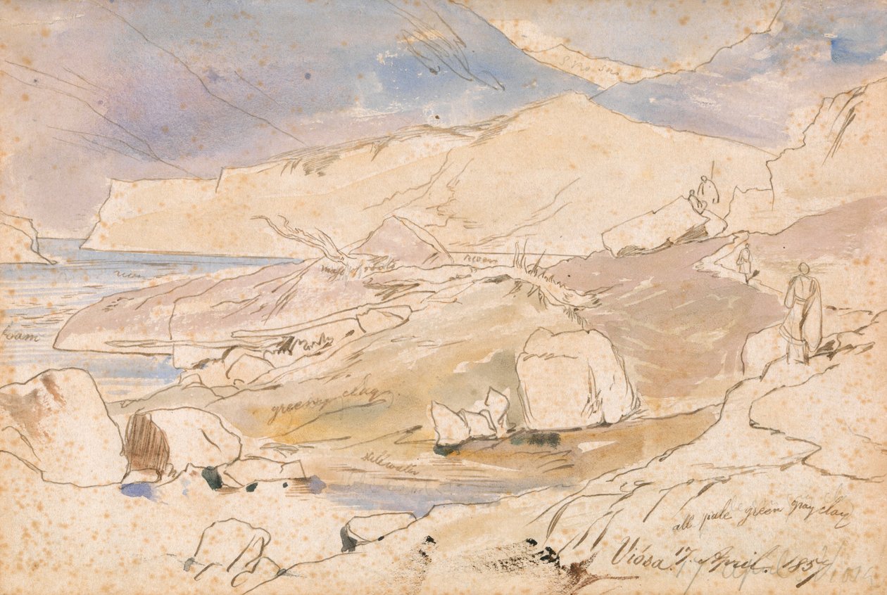 Vjosa door Edward Lear
