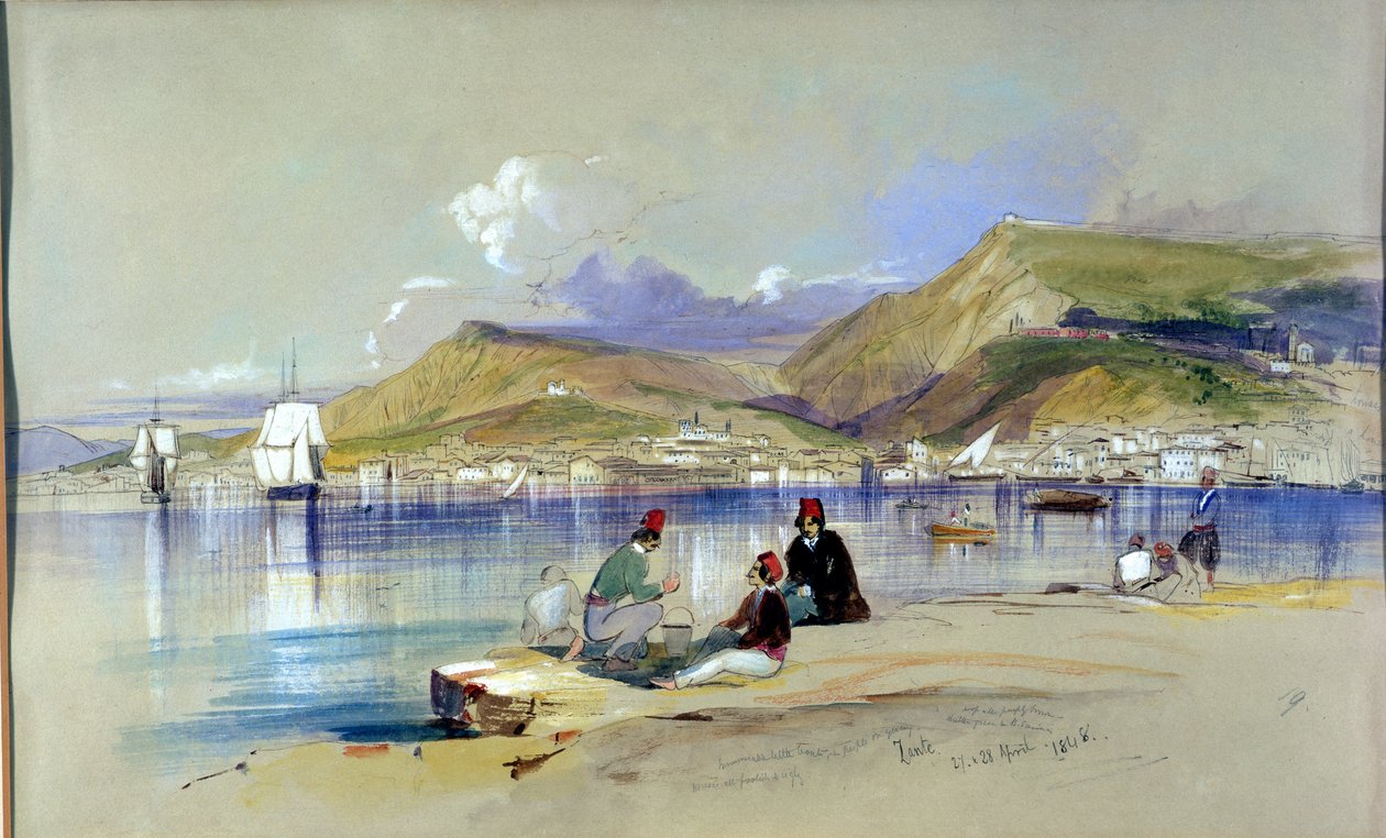 Zante, 1848 door Edward Lear