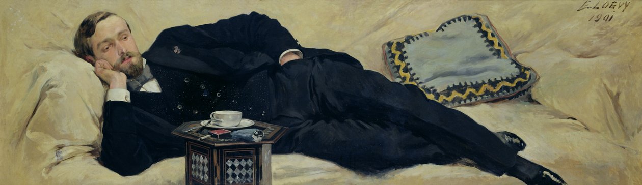 De nonchalante dandy, 1901 door Edward Loevy