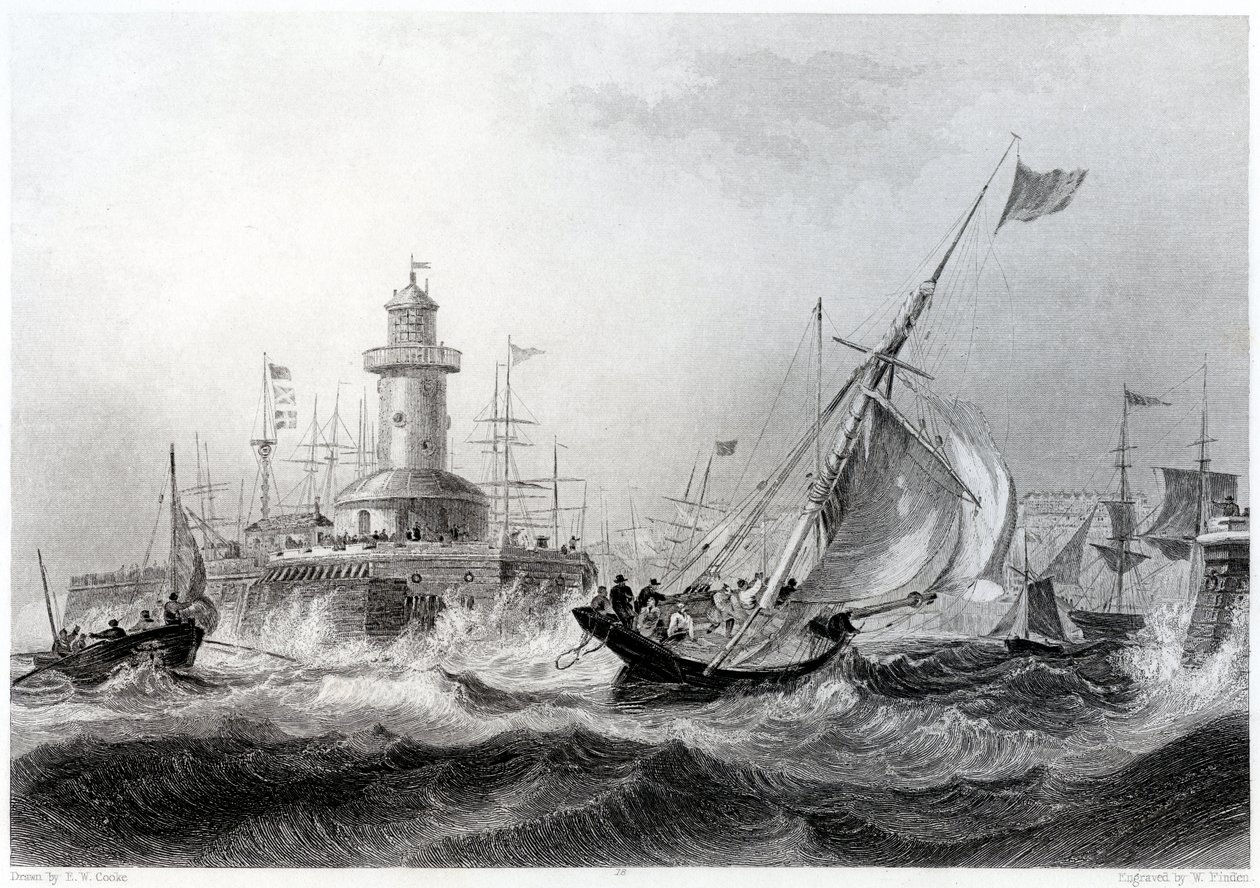 Ramsgate, 1840 door Edward William Cooke