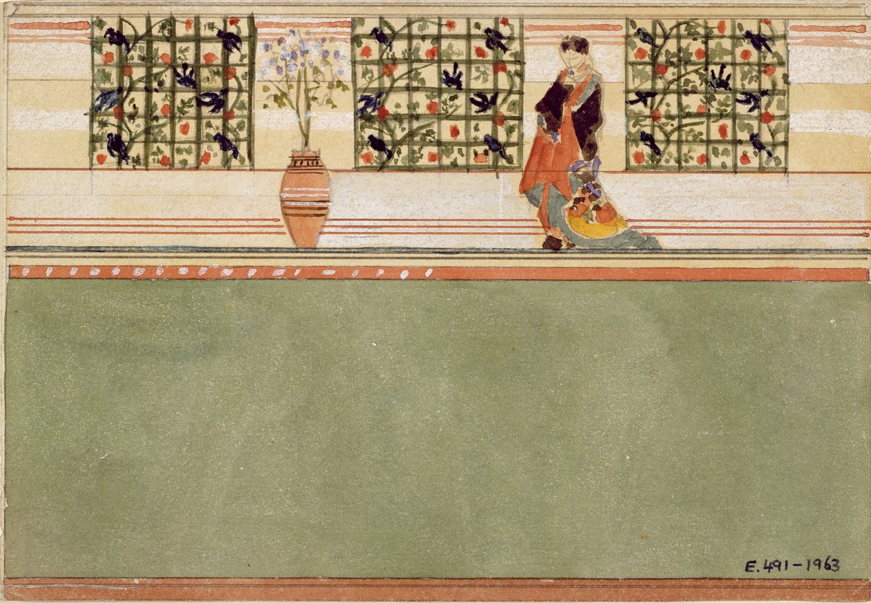 Anglo-Japans wandontwerp door Edward William Godwin