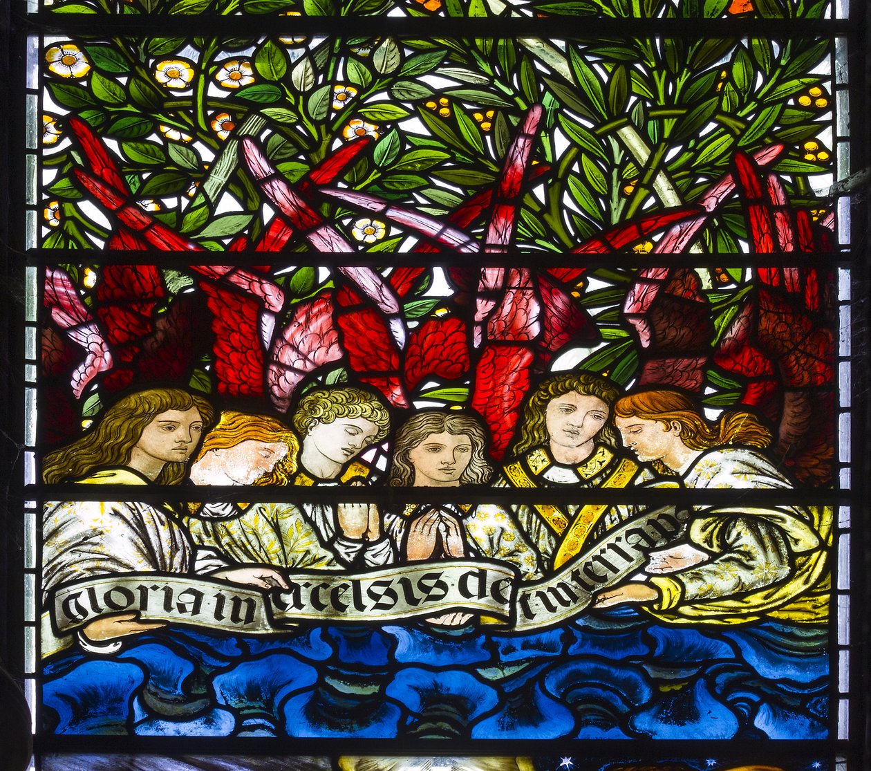 Engel Koor, 1873 door Edward and Morris Burne Jones