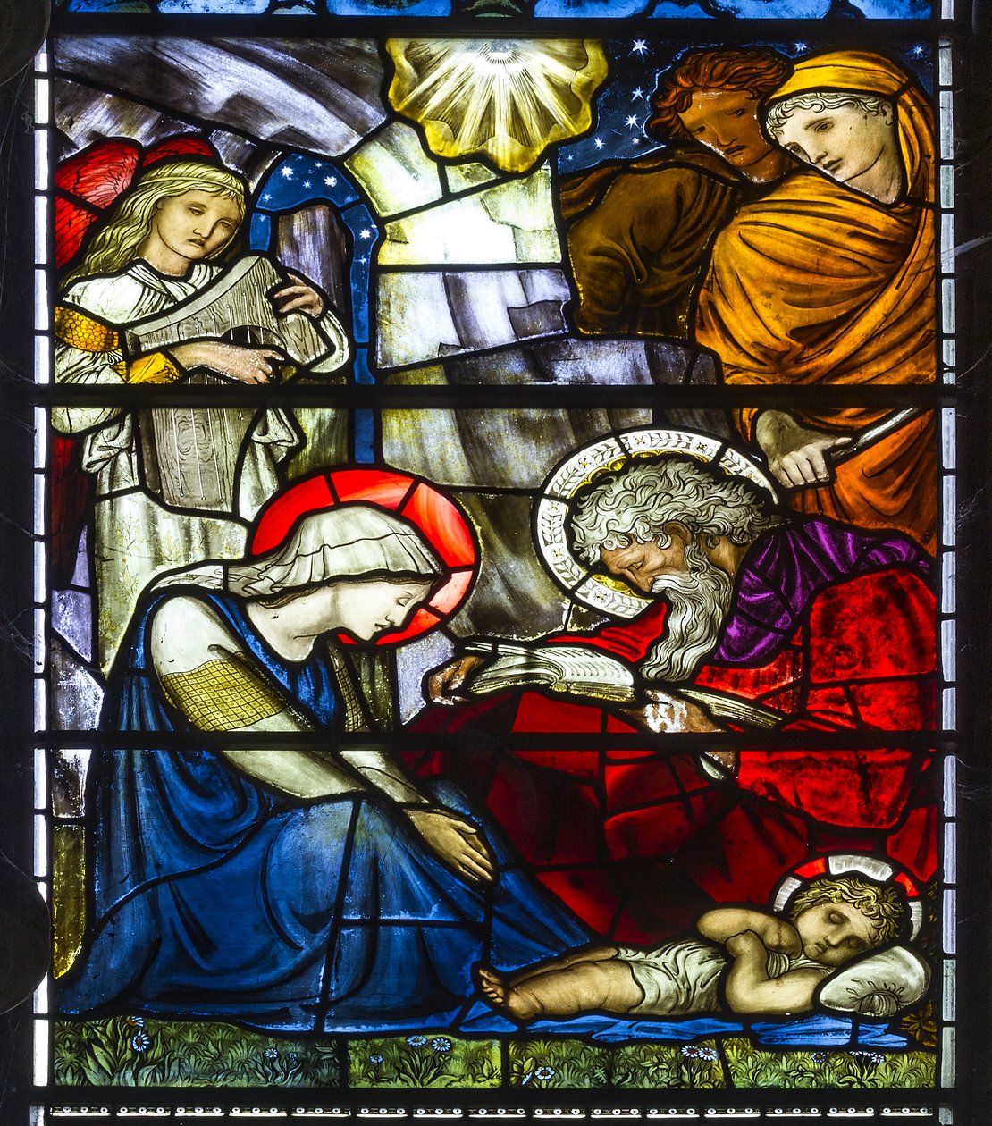Nun Monkton, St Mary, De Geboorte door Edward and Morris Burne Jones