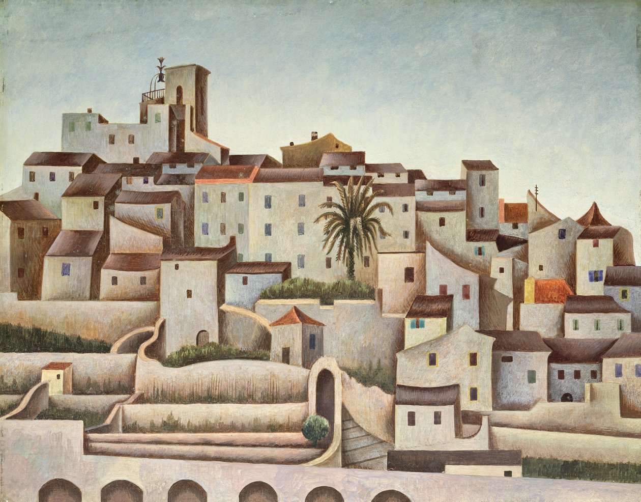 Biot, ca. 1925 door Edward Alexander Wadsworth