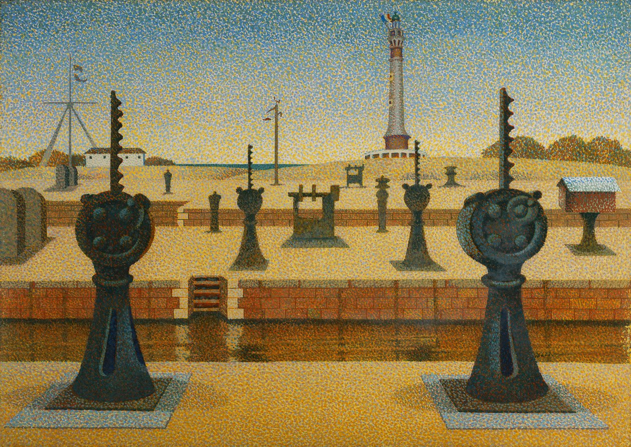 Ouistreham, Normandië door Edward Alexander Wadsworth