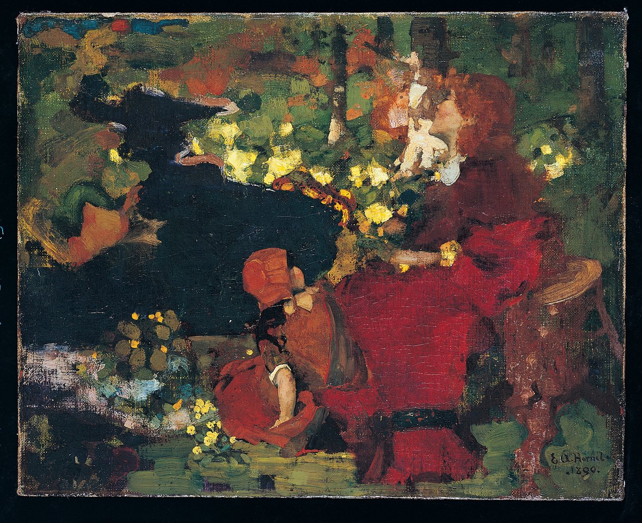 Een Poel in het Bos door Edward Atkinson Hornel