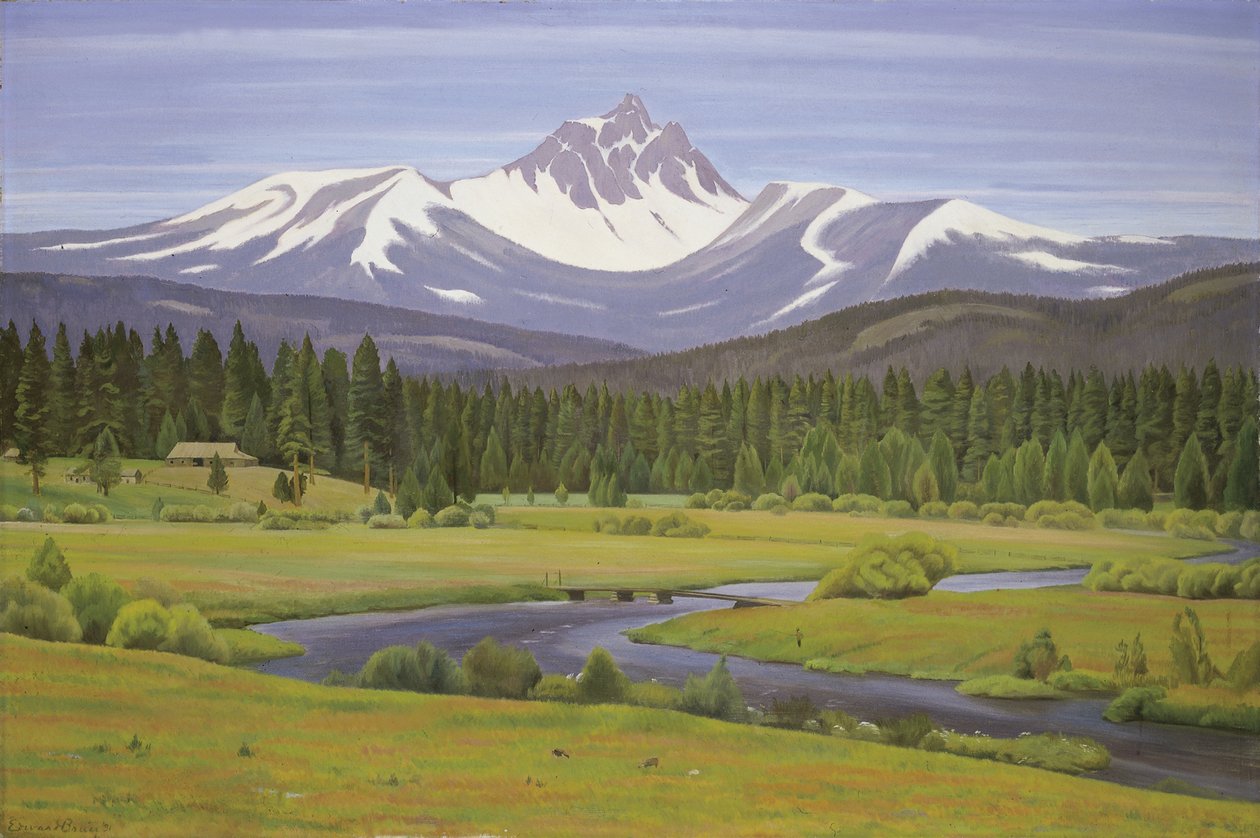 In de Cascade Mountains, 1931 door Edward Bruce
