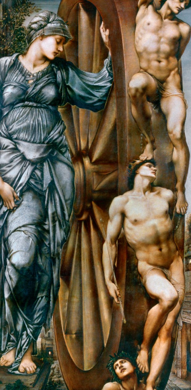 Het Rad van Fortuin, 1875-1883 door Edward Burne Jones