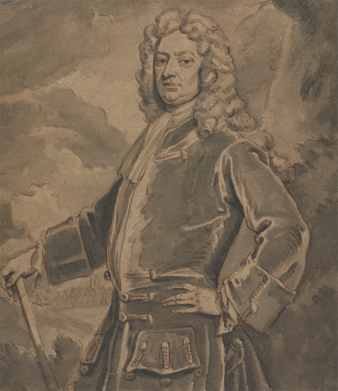 Generaal Joseph Sabine door Edward Byng