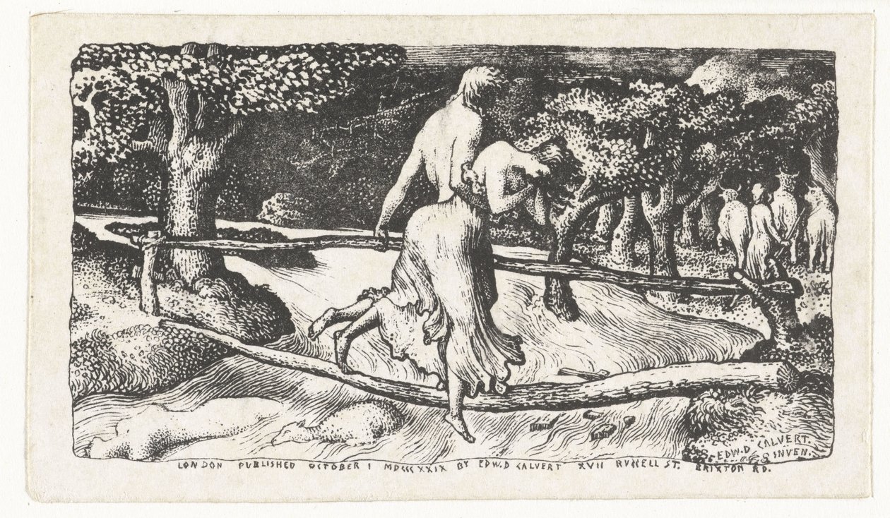 De overstroming door Edward Calvert