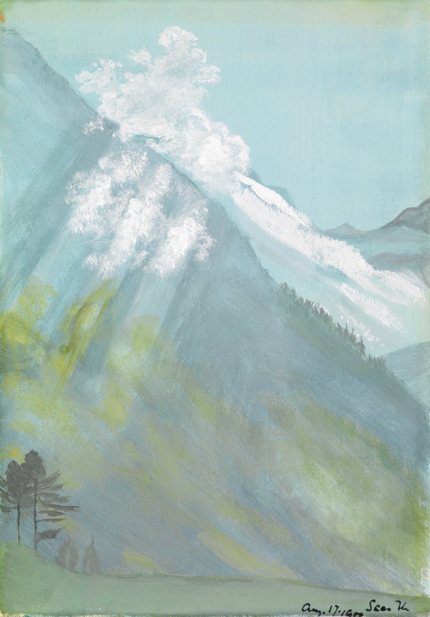 Saas-Fee, Zwitserland door Edward Clifford