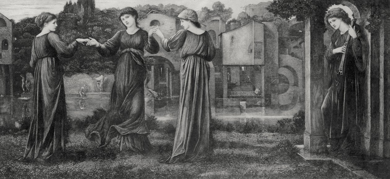 De Molen door Edward Coley (after) Burne Jones