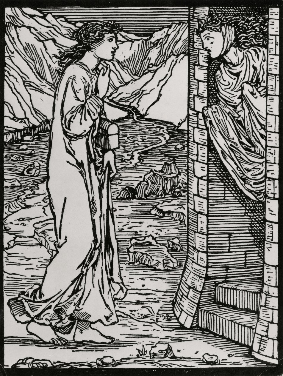 De Spreektoren door Edward Coley (after) Burne Jones