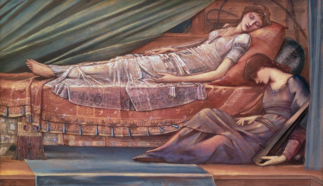 De slapende prinses door Edward Coley Burne Jones