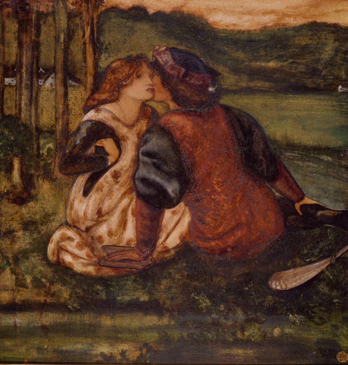 Een idylle door Edward Burne Jones