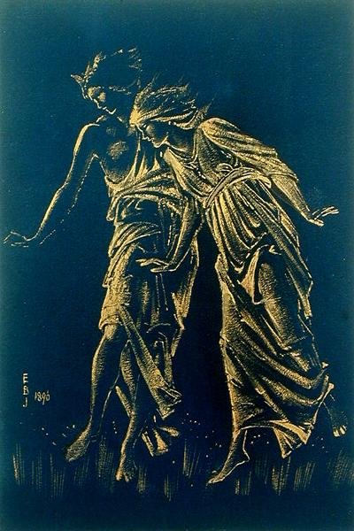 Meisjes Dansen door Edward Coley Burne Jones