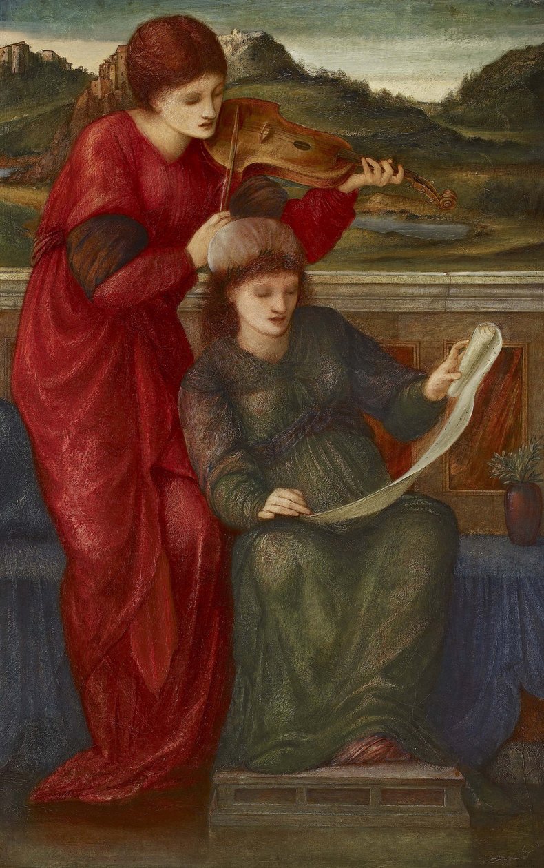 Muziek, 1877 door Edward Burne Jones