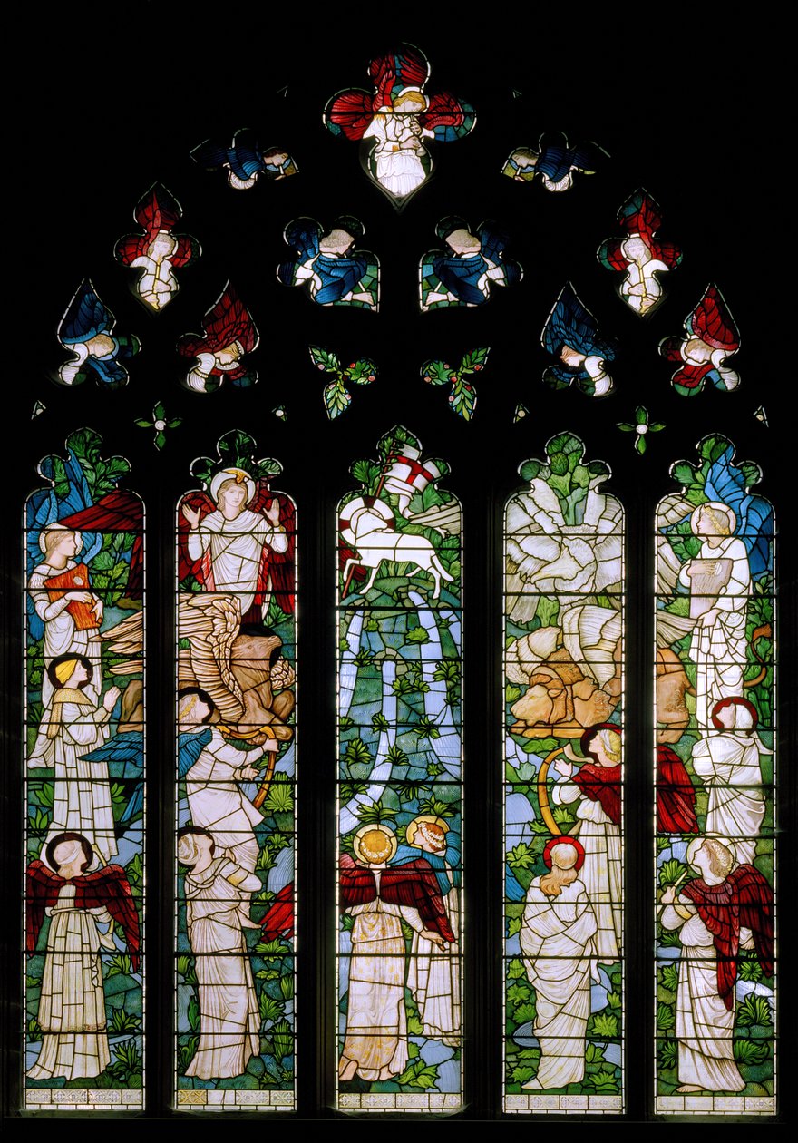 Rivieren van het paradijs door Edward Burne Jones
