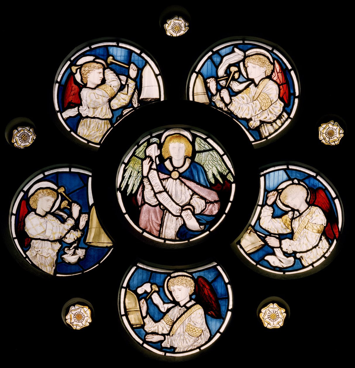 Roosvenster door Edward Burne Jones