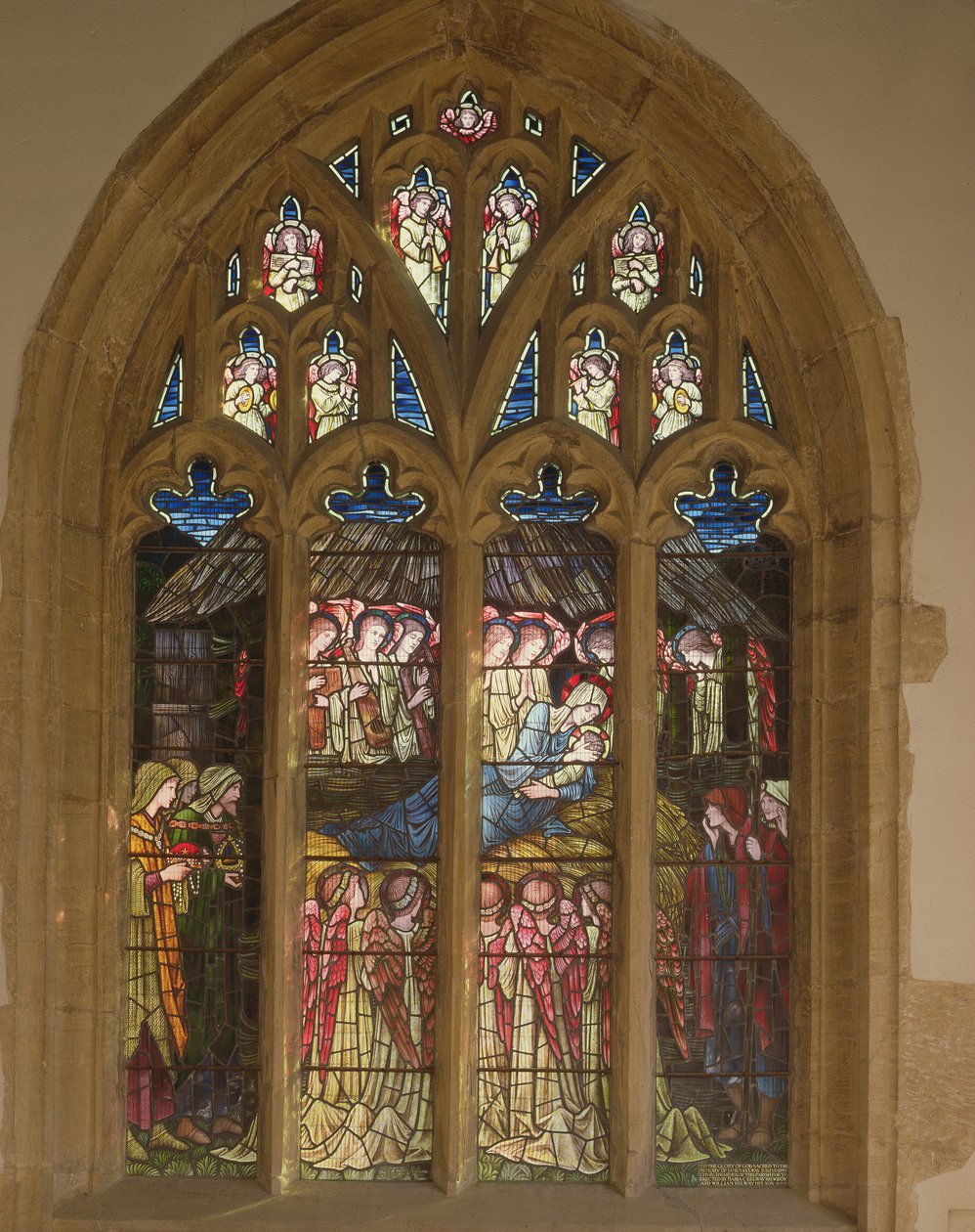 De Geboorte, 1862 door Edward Burne Jones