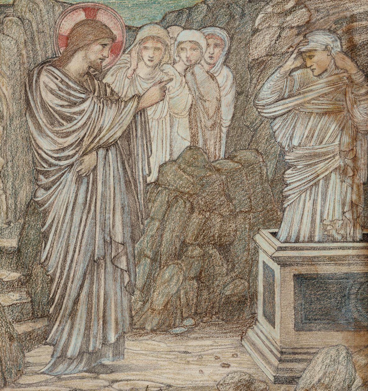 De opwekking van Lazarus door Edward Burne Jones