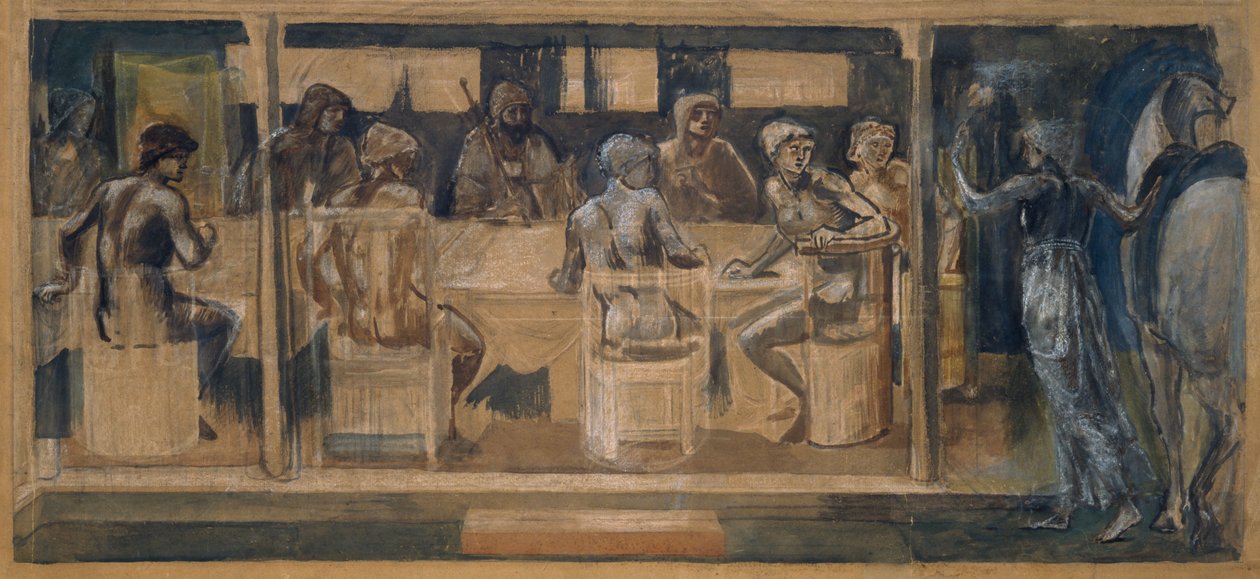 Onbekend schilderij door Edward Burne Jones