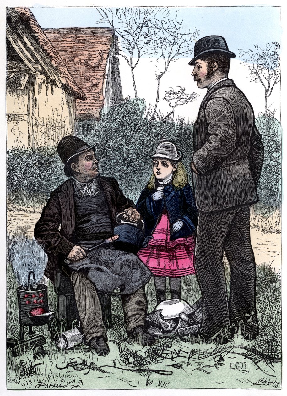 De Tinker oppikken door Charles Dickens door Edward Dalziel