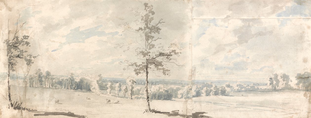 Harrow Common, Middlesex door Edward Dayes