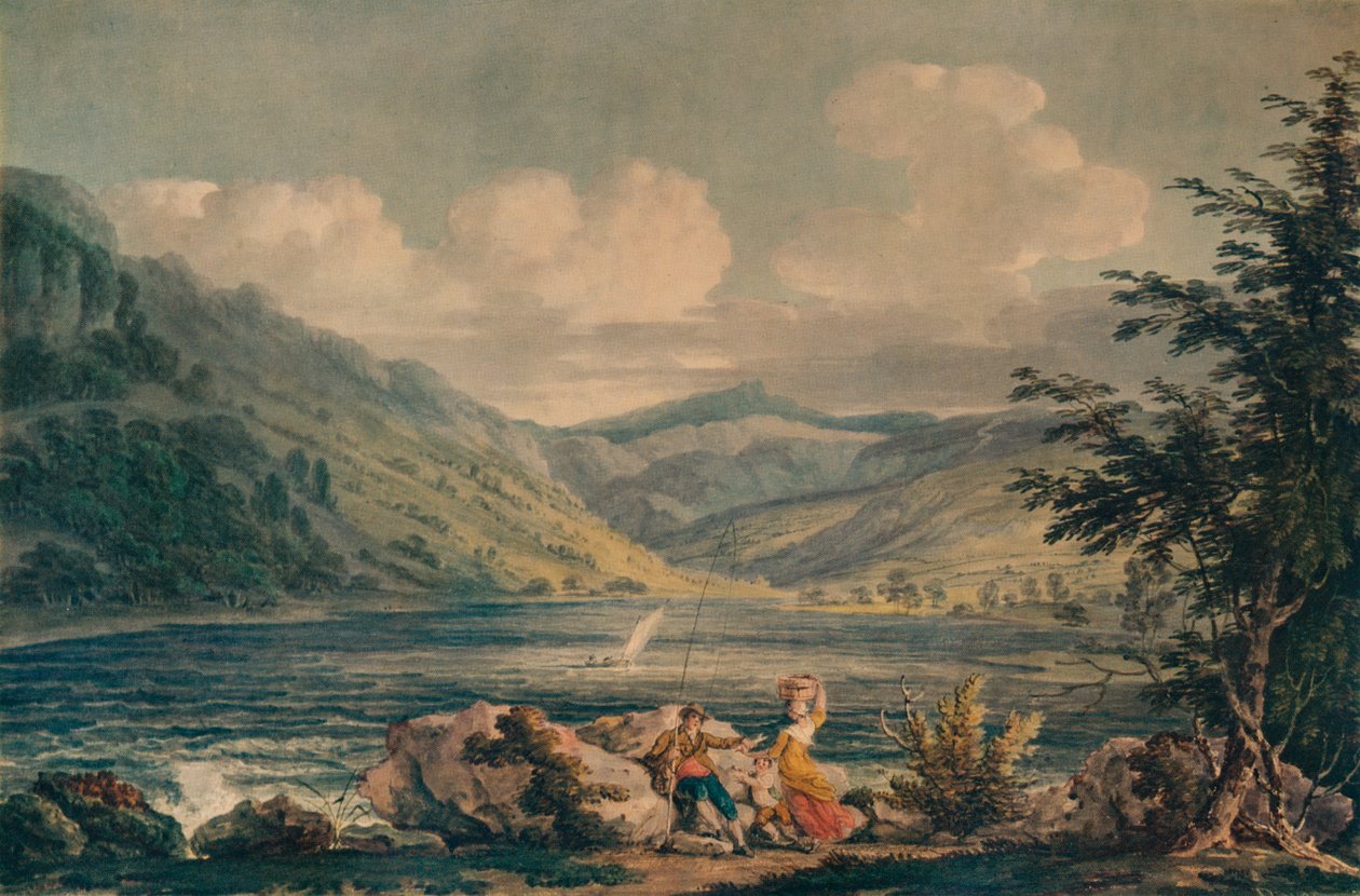 Hawes Water, Westmorland, c1790 door Edward Dayes