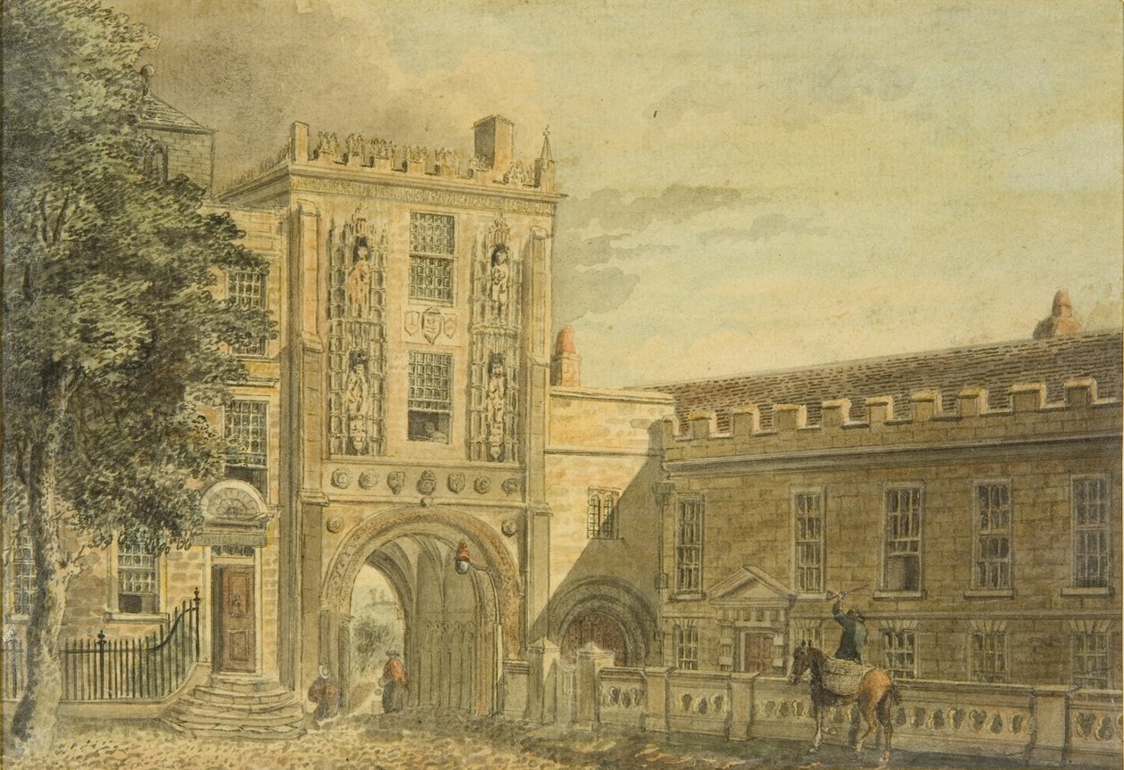 Noordelijk uitzicht op de College Gateway door Edward Eyre