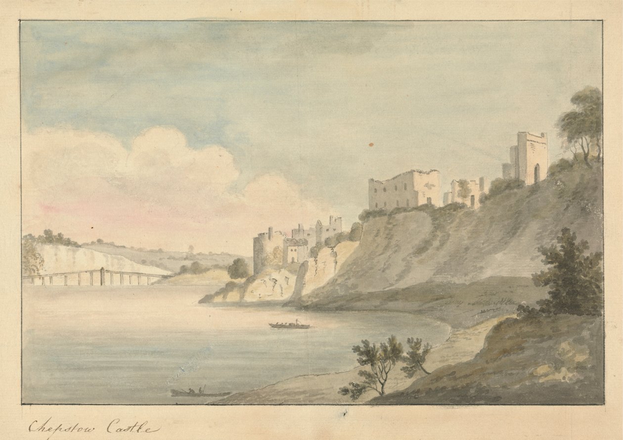 Kasteel van Chepstow door Edward Francis Burney