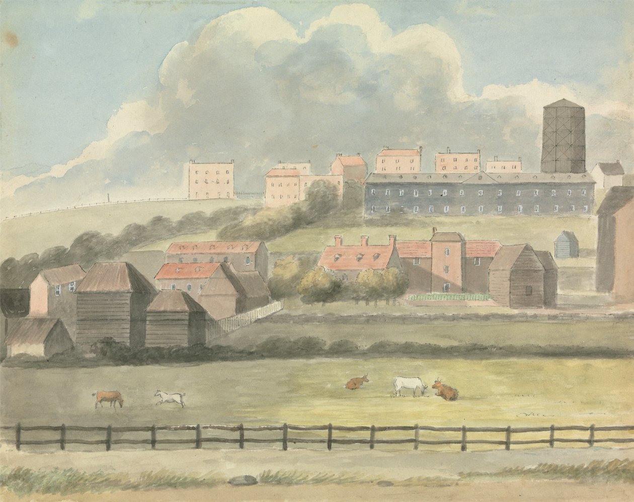 Uitzicht op Margate door Edward Francis Burney