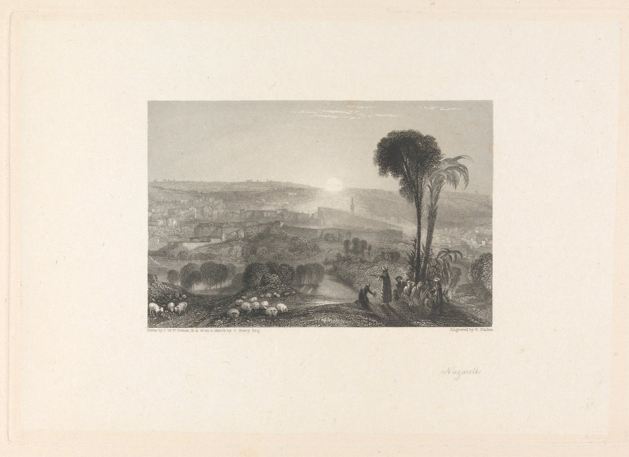 Nazareth door Edward Francis Finden