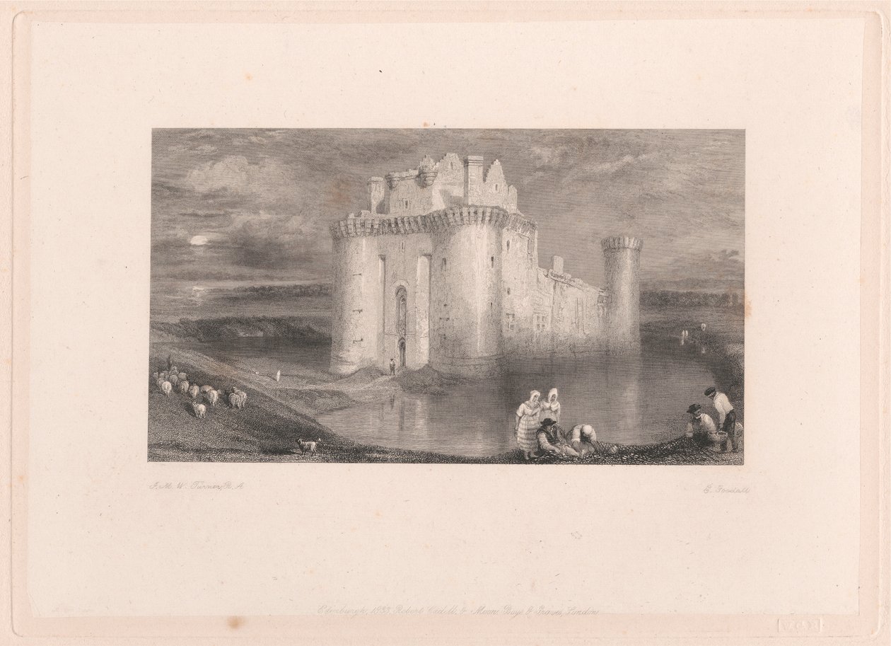 Caerlaverock Kasteel door Edward Goodall
