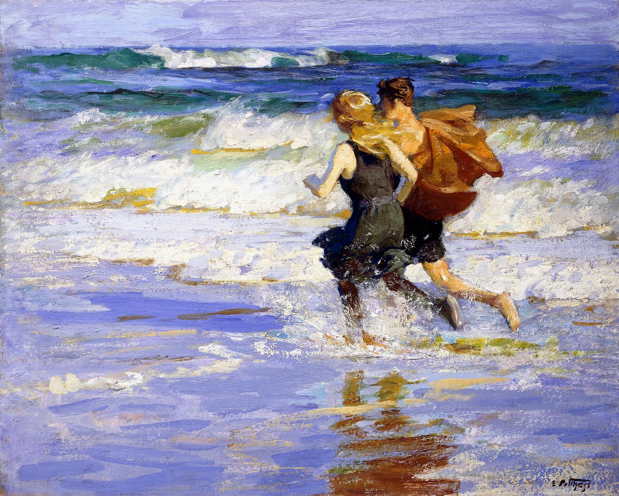 Op het Strand door Edward Henry Potthast