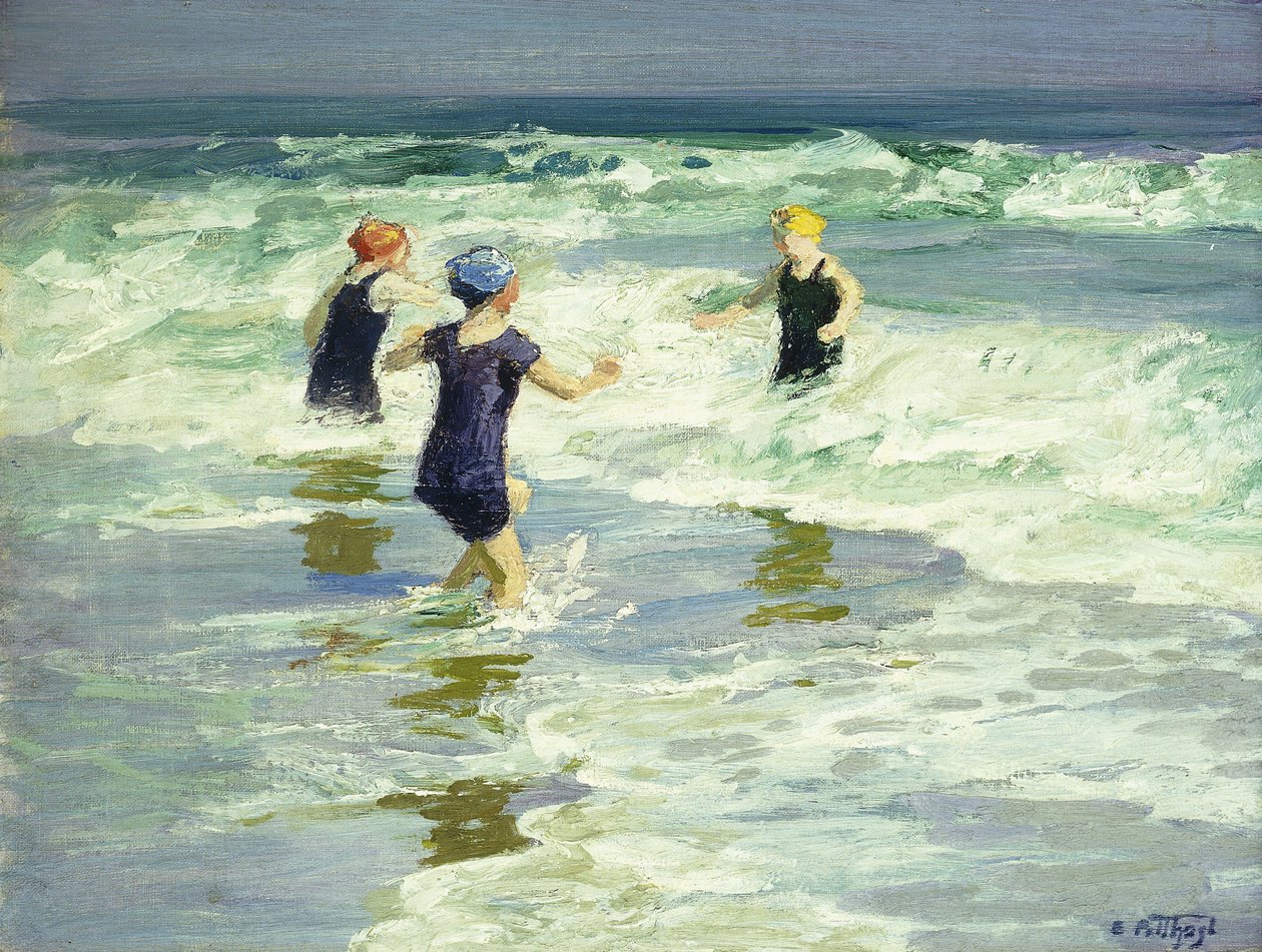 Drie van een soort door Edward Henry Potthast