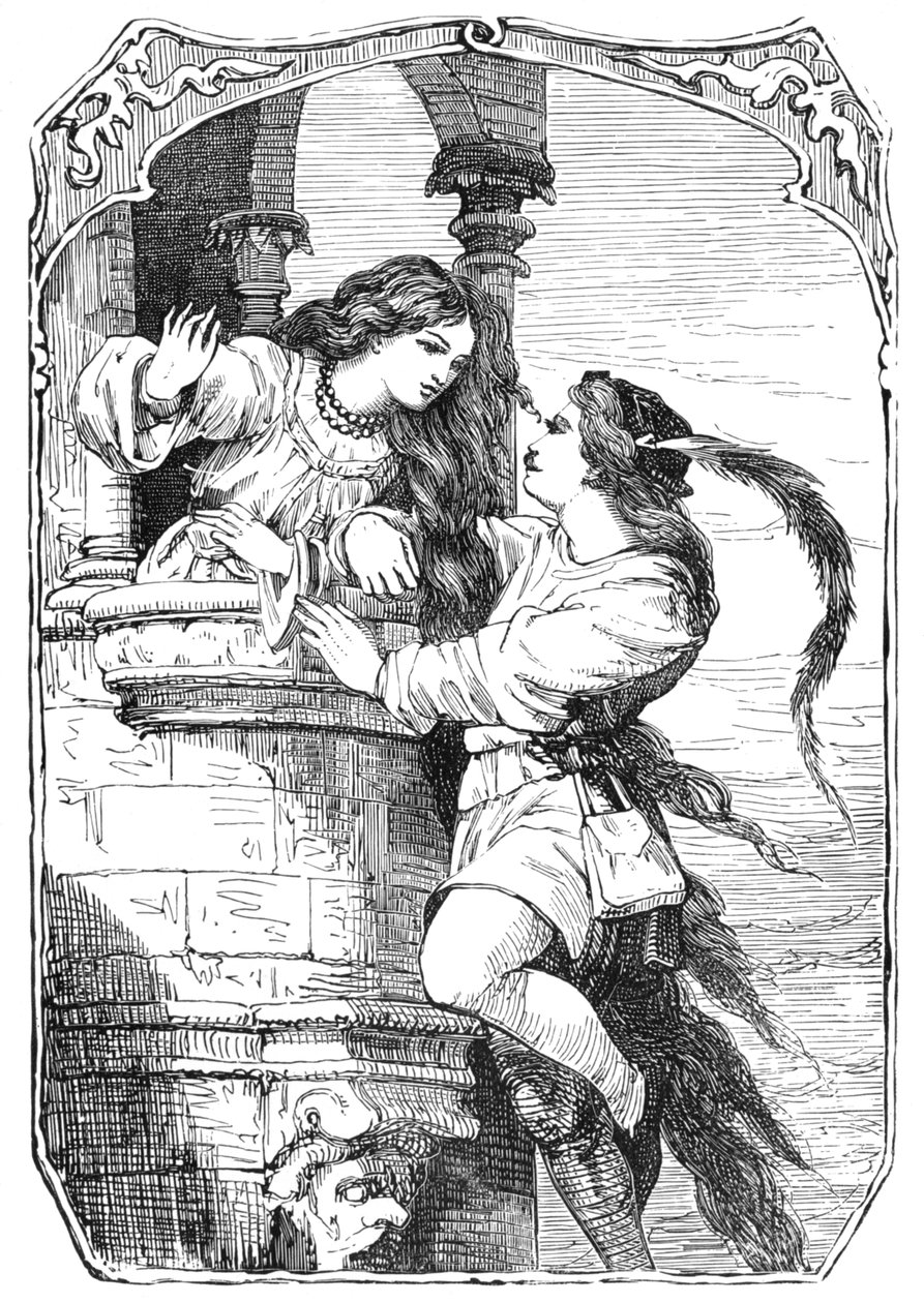 Rapunzel door Edward Henry Wehnert