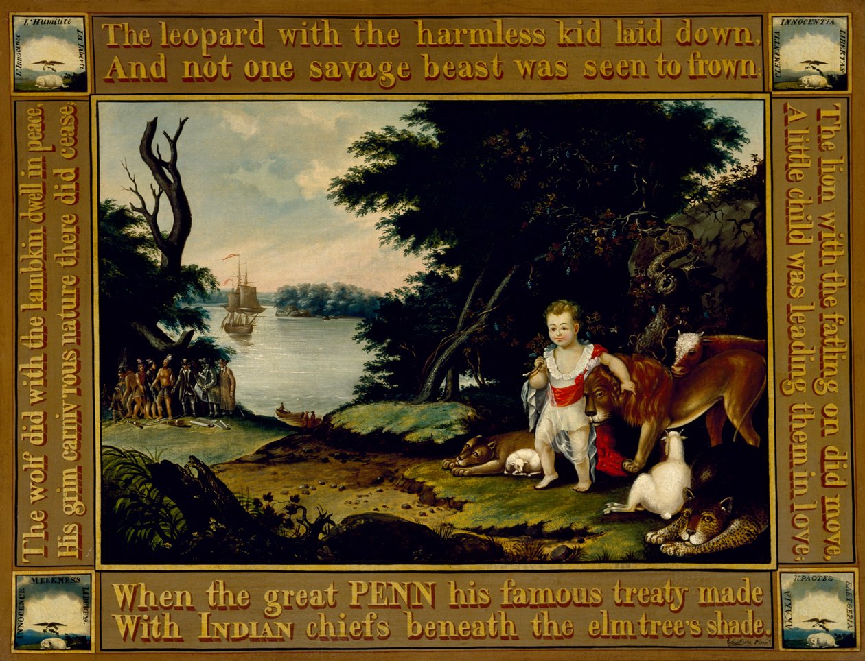 Vredig Koninkrijk, c.1826-28 door Edward Hicks