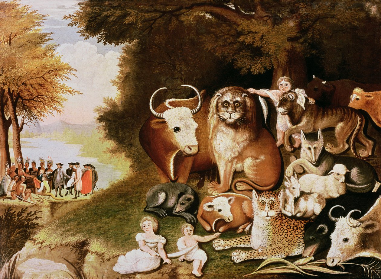 Het Vredige Koninkrijk, 1832-34 door Edward Hicks