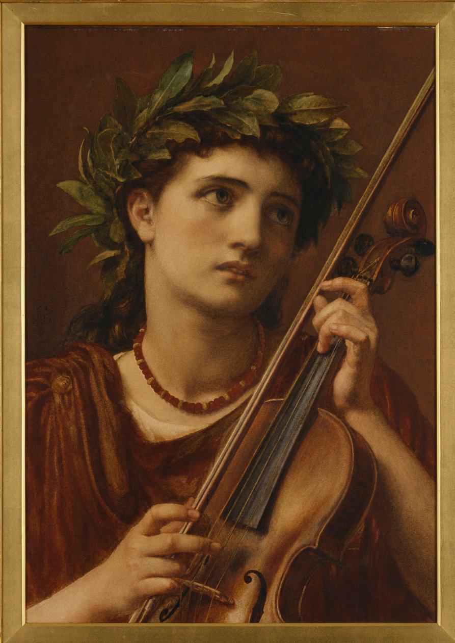 Muziek, hemelse meid, 1889 door Edward John Poynter