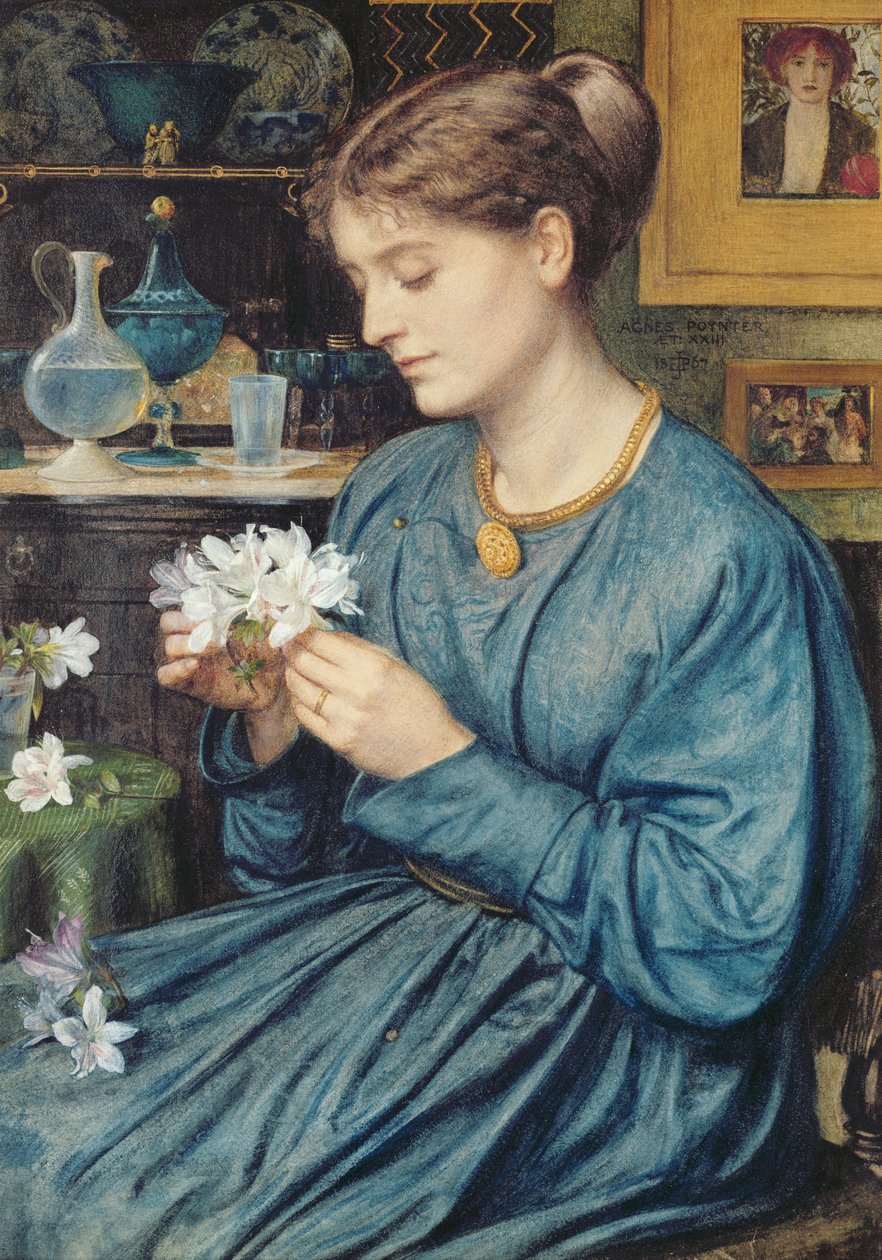Portret van Agnes Poynter, 1867 door Edward John Poynter