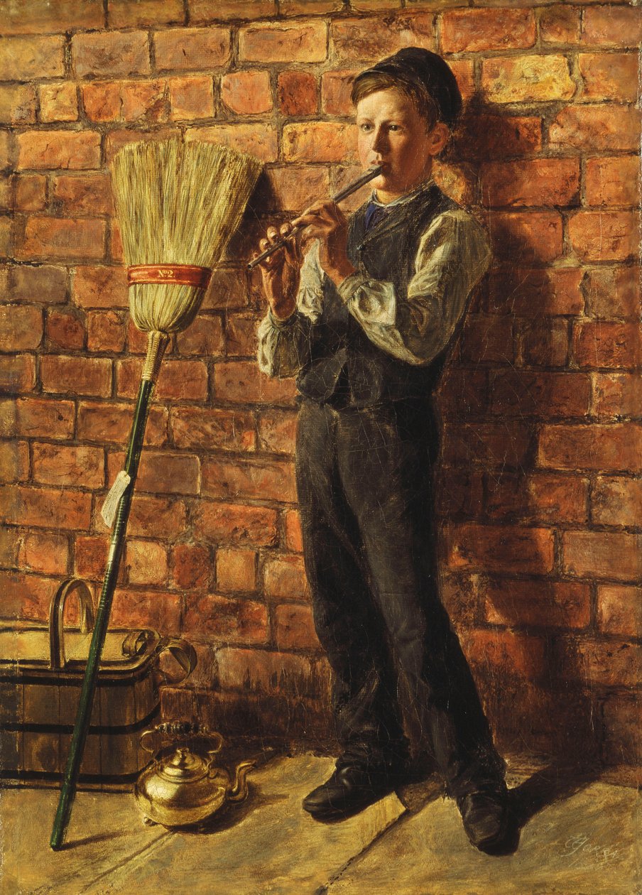 Muziek versus werk, 1864 door Edward Joseph Worrall