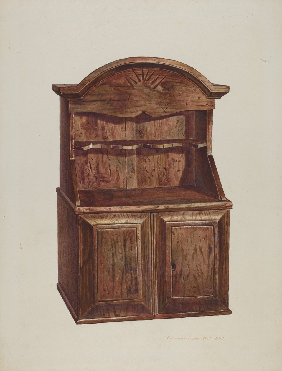 Kindercommode door Edward L. Loper
