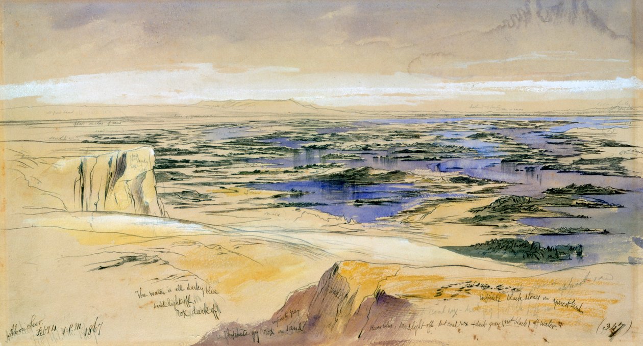 Aboo Seer, 4 februari 1867 door Edward Lear