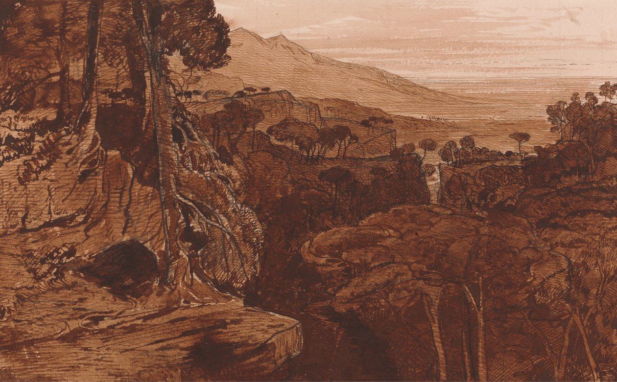 Bavella, Corsica door Edward Lear