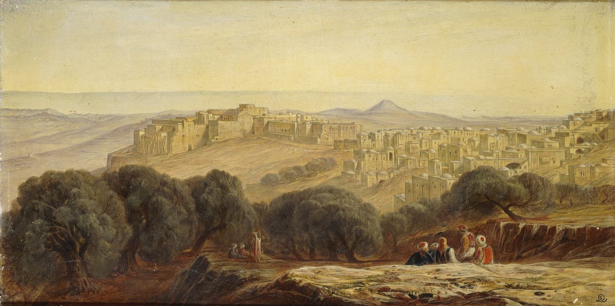 Bethlehem, 1873 door Edward Lear