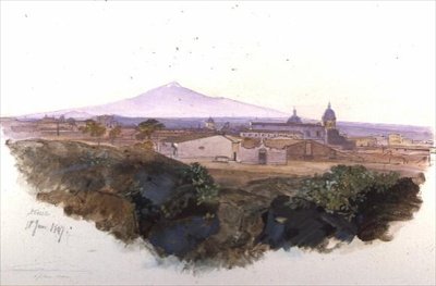Catania: 1847 door Edward Lear