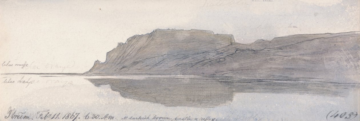 Ibreem, 6:30 am, 11 februari 1867 (405) door Edward Lear