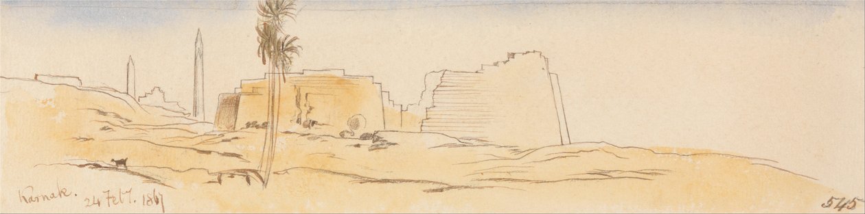 Karnak, 24 februari 1867 (545) door Edward Lear